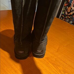 UGG Black Suede Boots. Size 9